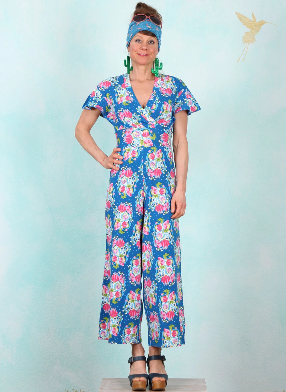 Jumpsuit, Shalala Tralala Culotte, greek-midsummer-bouquet - Image 1