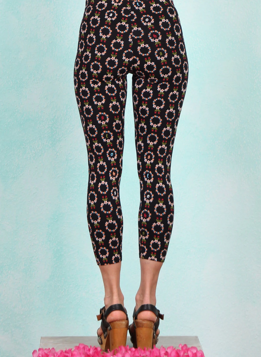 Leggins, Cropped Laune Legs, cute-flower-chain - Image 3