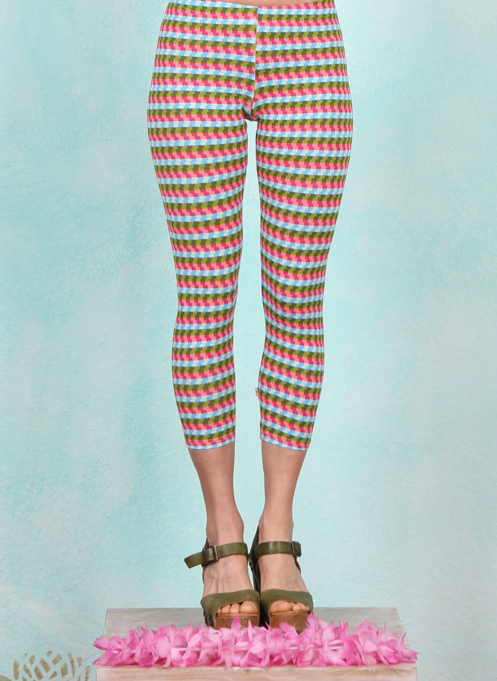 Leggins, Cropped Laune Legs, rainbow-paradise - Image 1