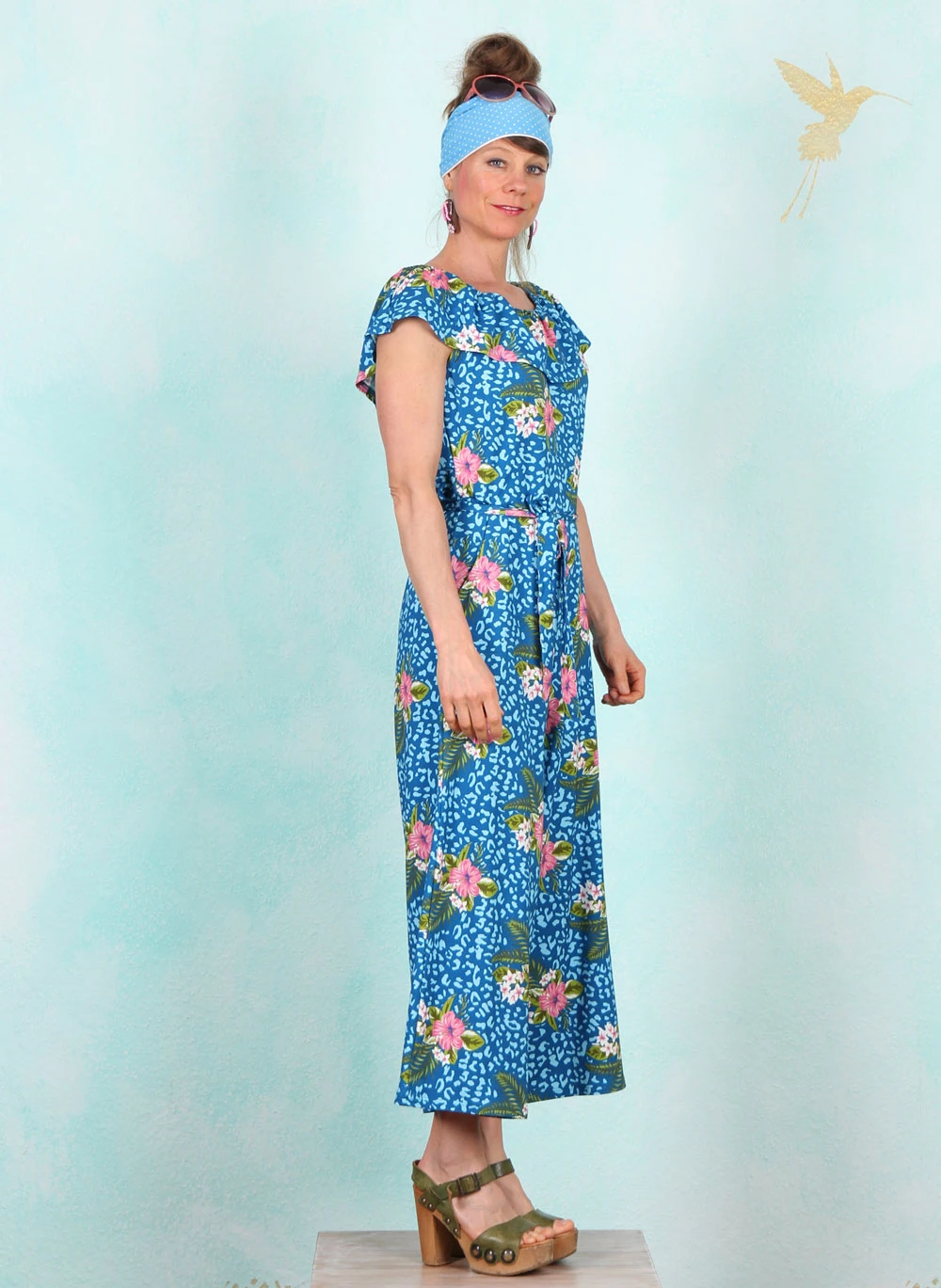Jumpsuit, Hula Moo Moo, tropical-hibiscus-leo - Image 2