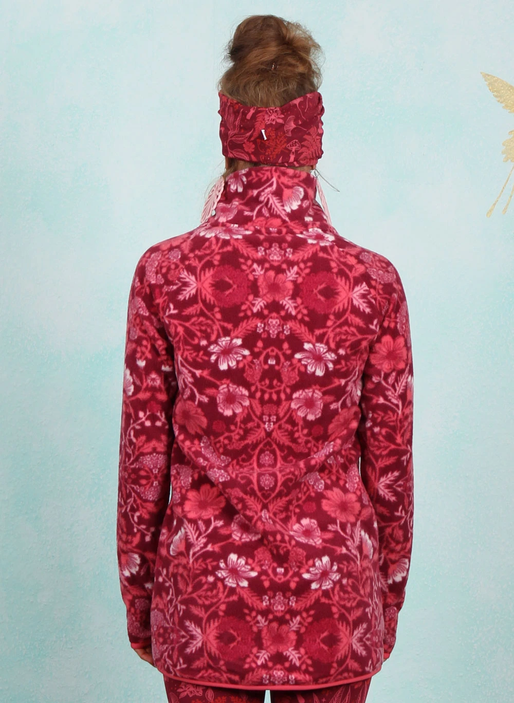Fleece-Jacke, Hüttenzauber Long, romantic-fire - Image 3