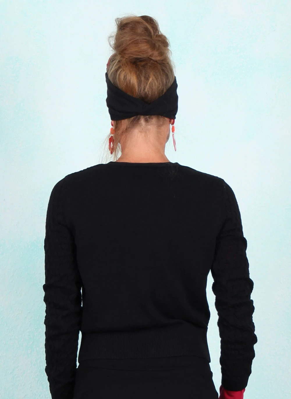 Cardigan, Save the World, nighty-night-black-knit - Image 3