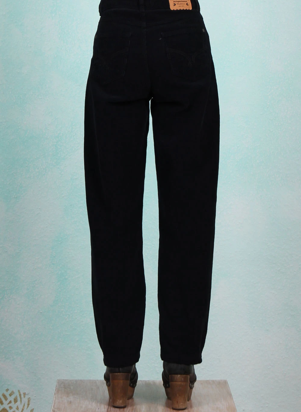 Cord-Hose, High Waist Olotte, black-corduroy - Image 3