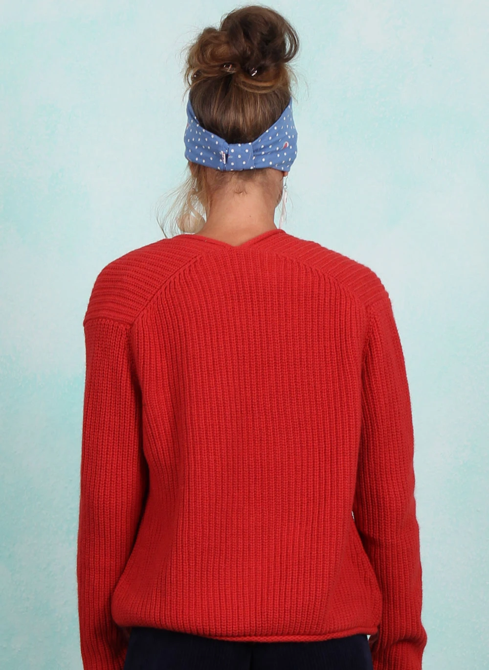 Cardigan, Aran and Eve, old-library-red - Image 3