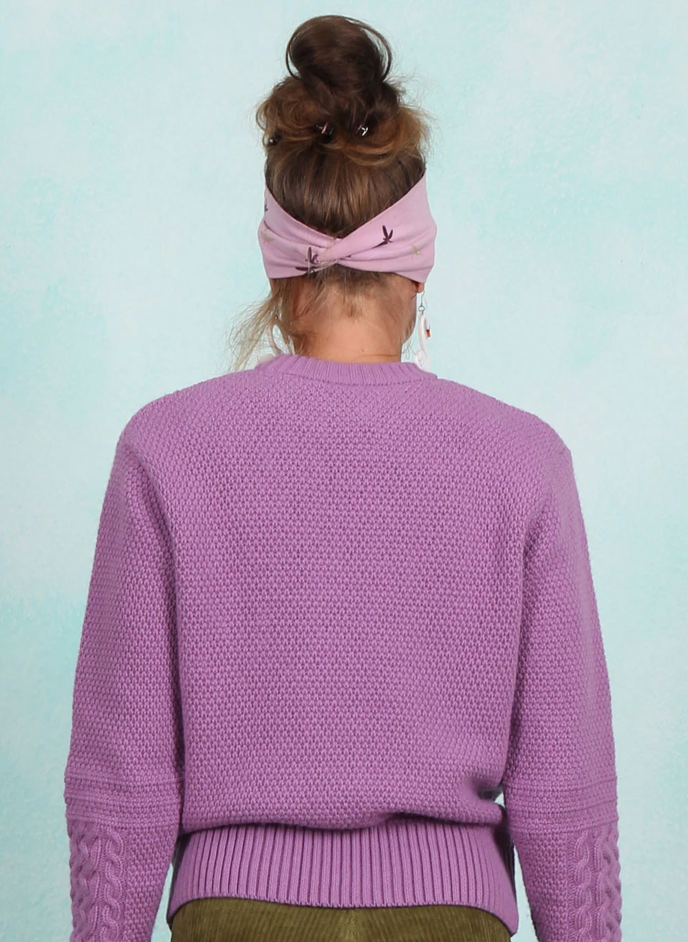Pullover, All about Aran, old-library-lilac - Image 3