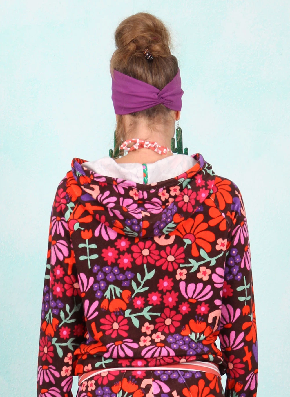 Frottee-Hoodie, Miracle of Wimbledon, vintage-flower-market - Image 3