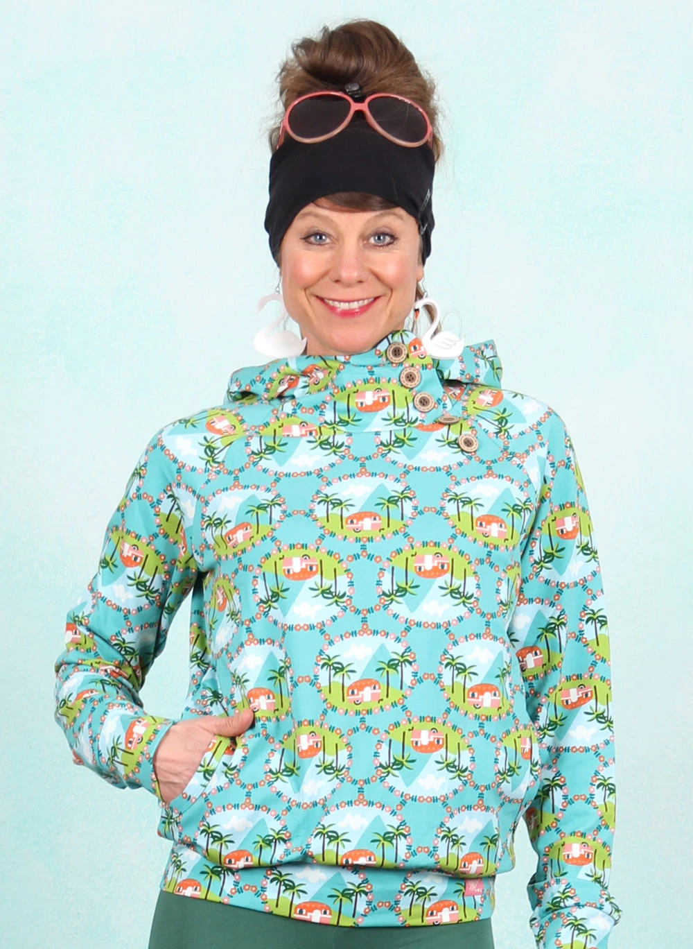 Pullover, Oh So Nett Hooded, canaries-camping - Image 1