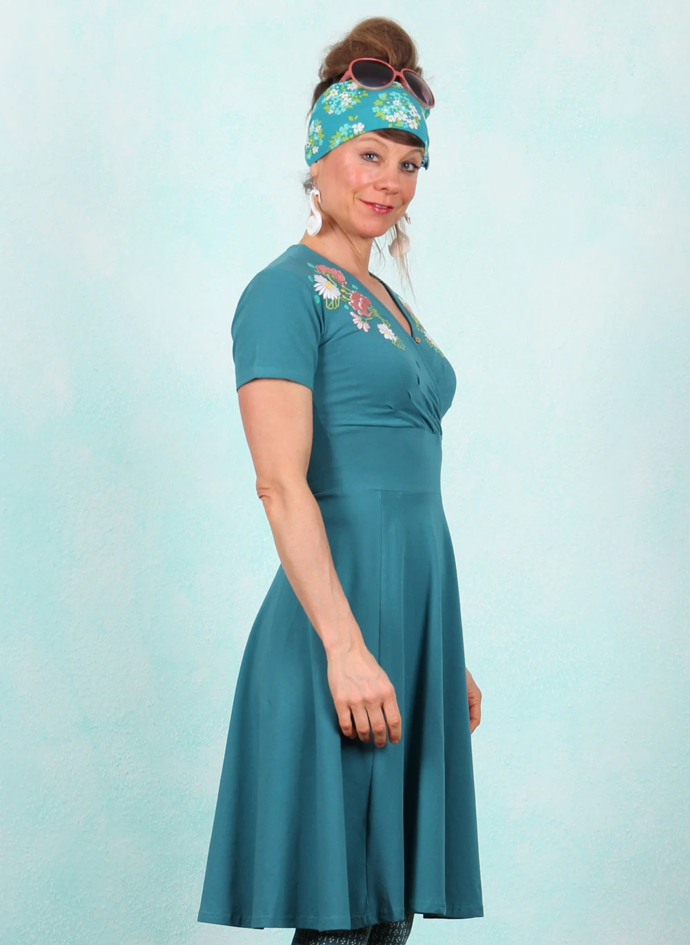 Kleid, Shalala Tralala Spring, dot-and-dash-green - Image 2