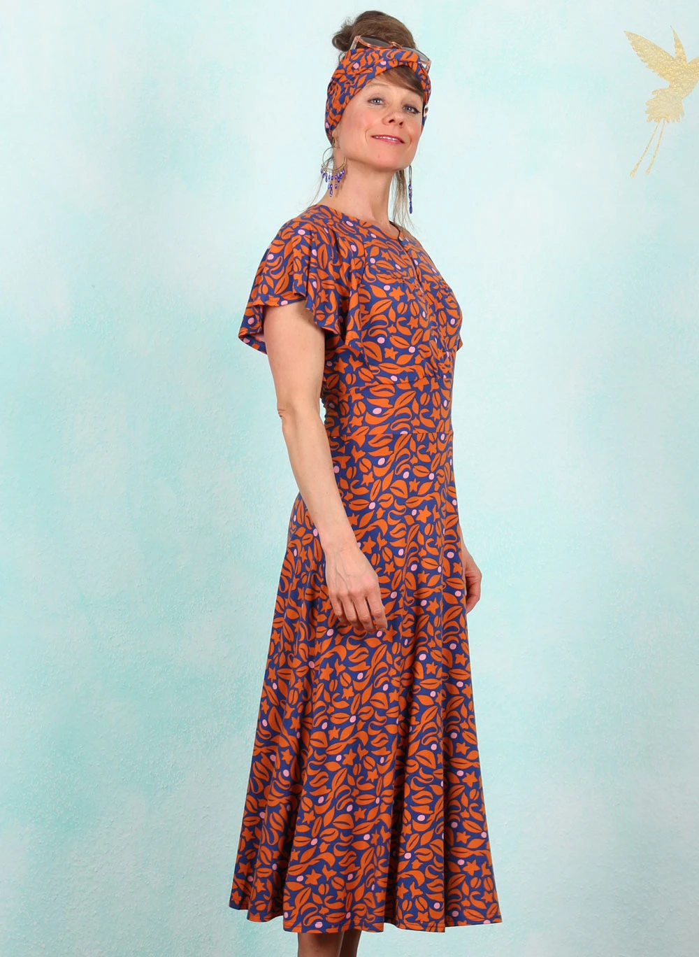 Kleid, Lightest Wings, midnight-coffee - Image 2