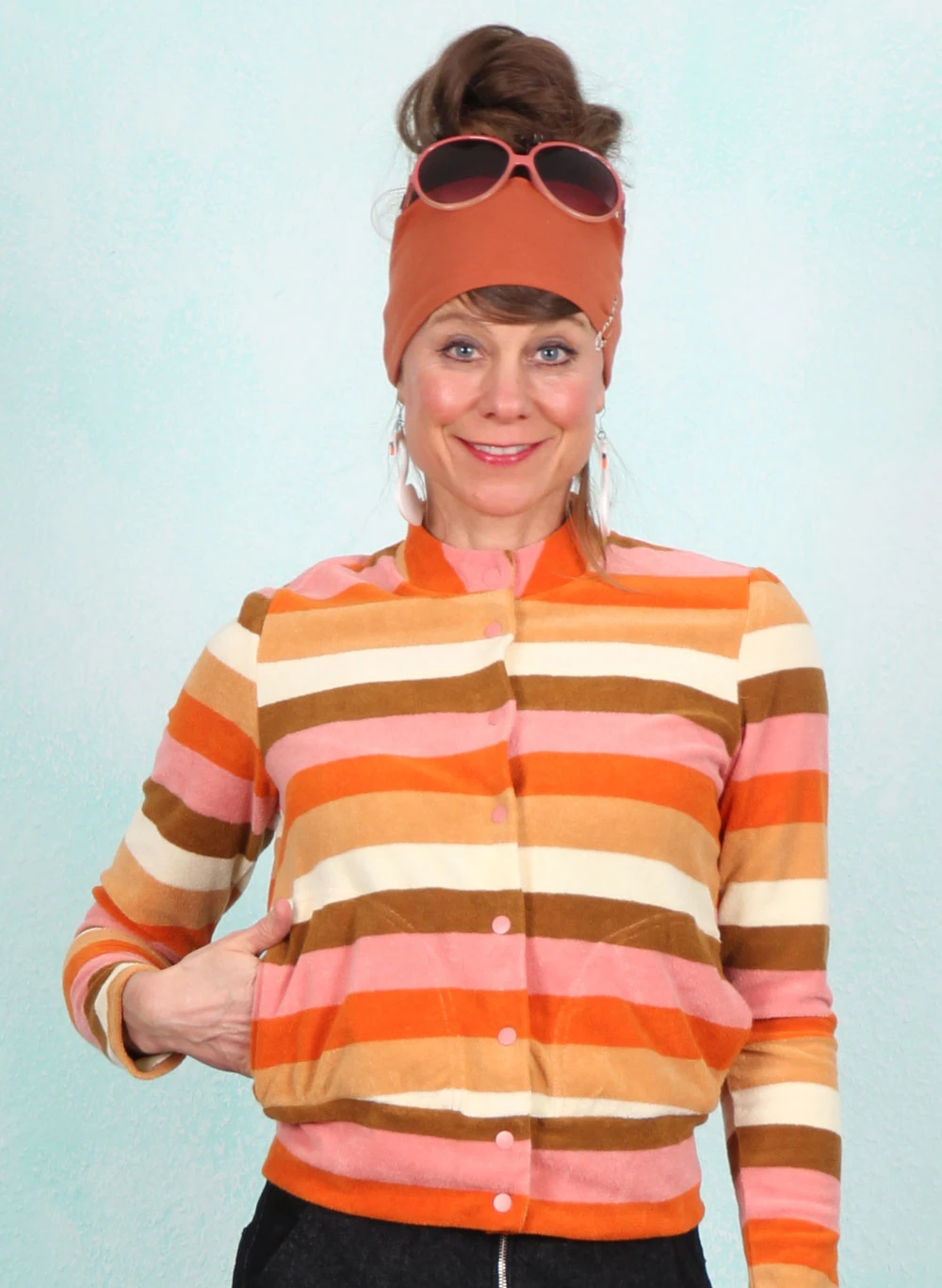 Frottee-Jacke, Terry me Zip up, sunny-spirit-stripe - Image 1