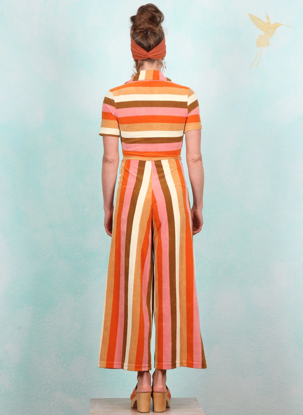 Frottee-Jumpsuit, Reneé Love Twist, sunny-spirit-stripe - Image 3