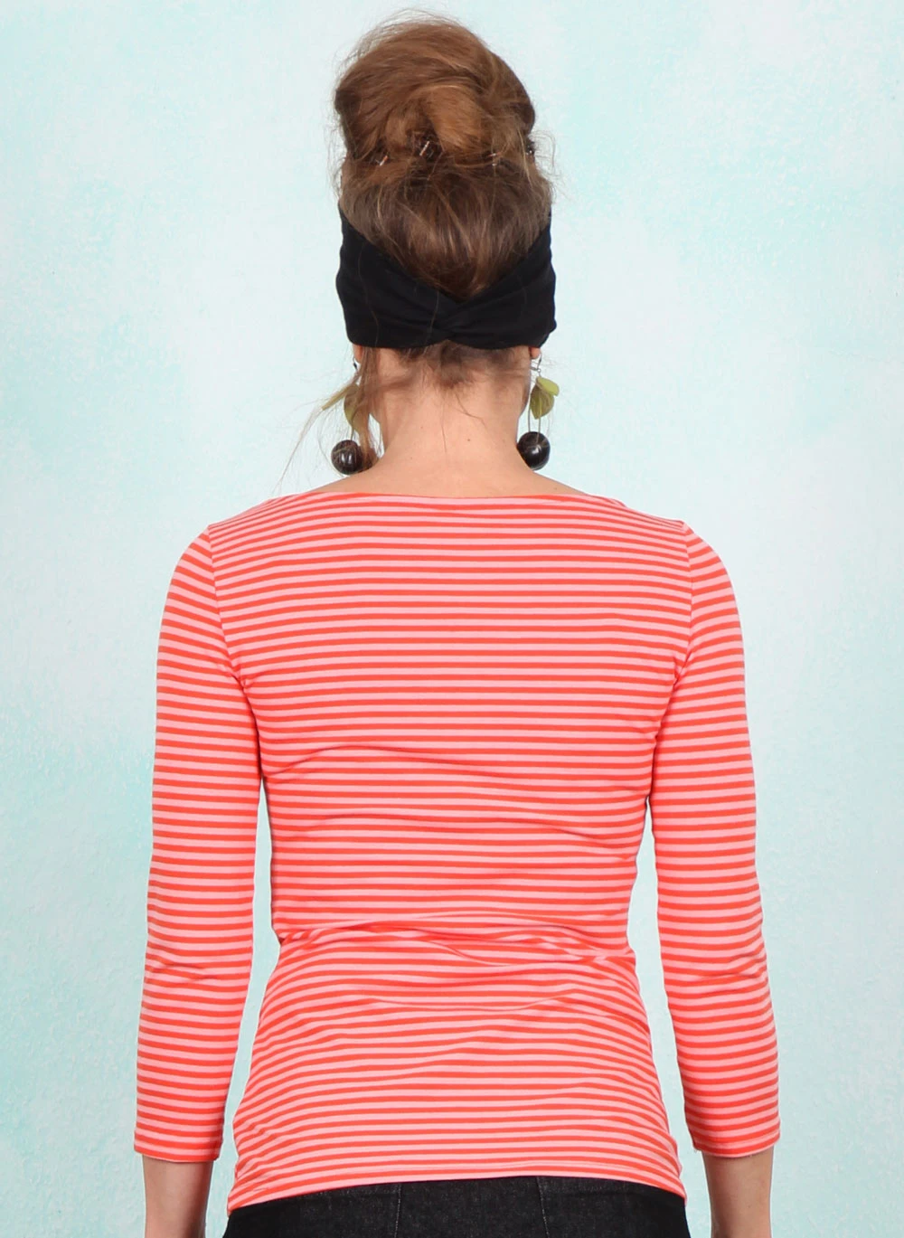 Shirt, Oh Marine, red-viva-el-sol-stripe - Image 3