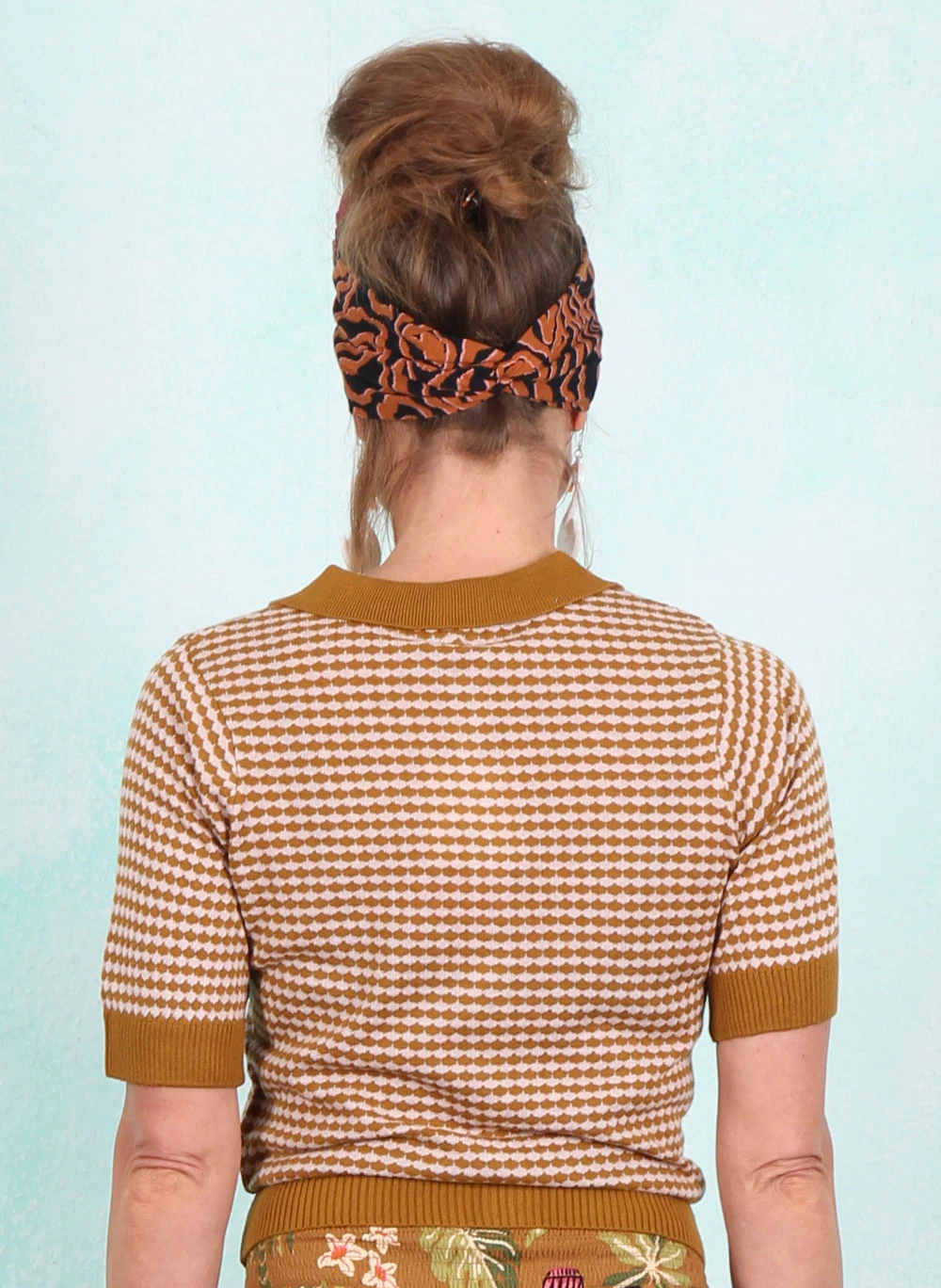 Shirt, Petite Poloette, mixed-dots-rose-brown - Image 3