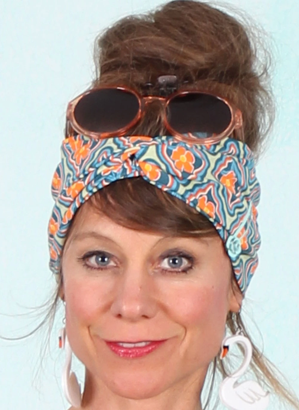 Haarband, Hot Knot Wrap, flowers-mirror-of-joy - Image 1