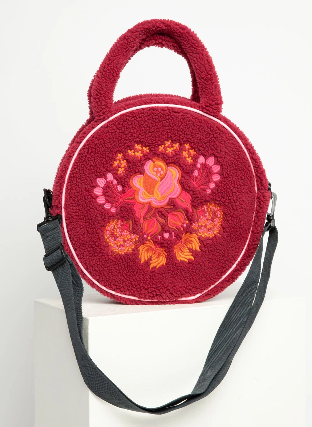 Tasche, Teddy Rose, quilted-flower-red - Image 2