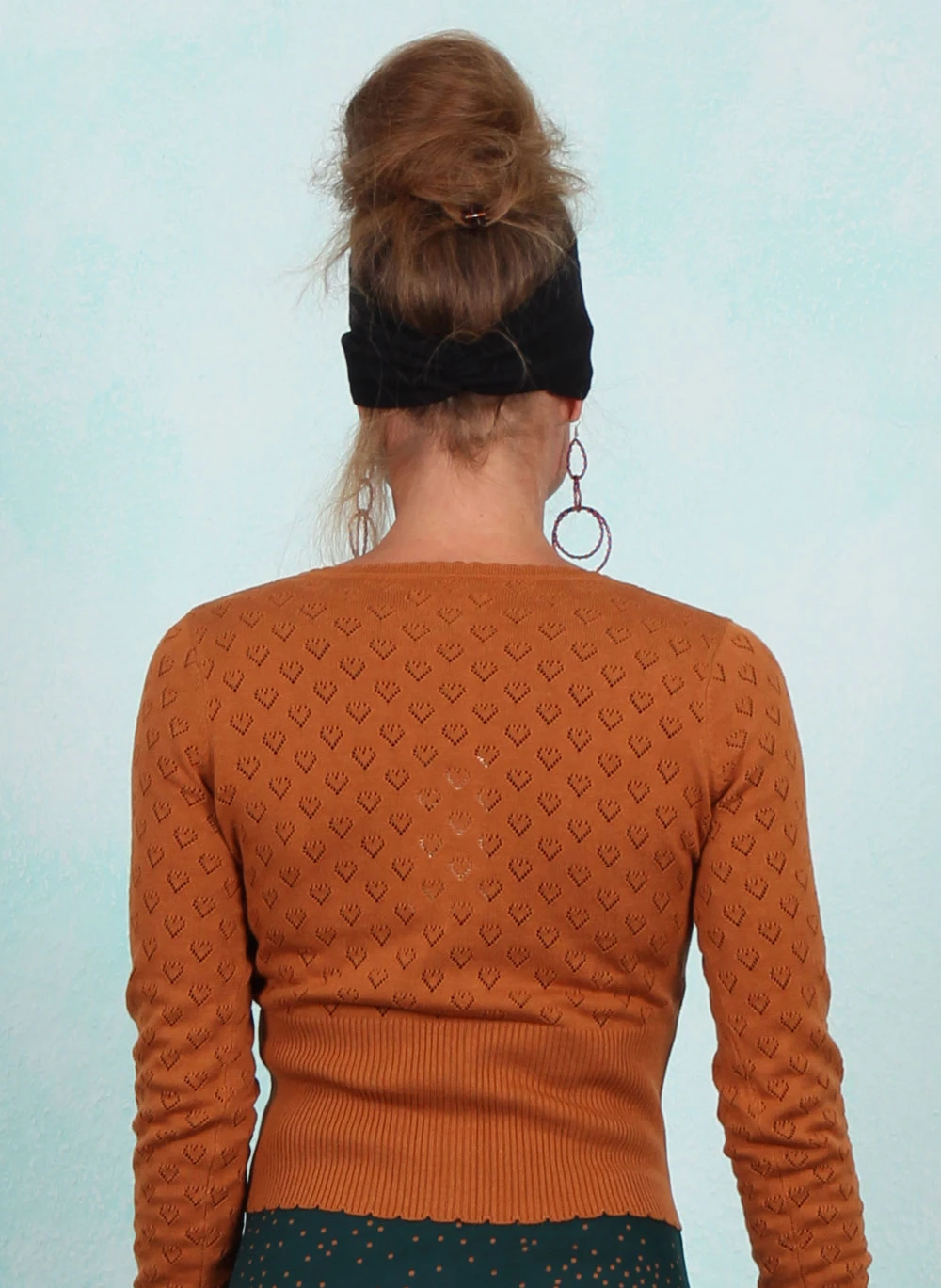 Cardigan, 07050-948, brown-orange - Image 3