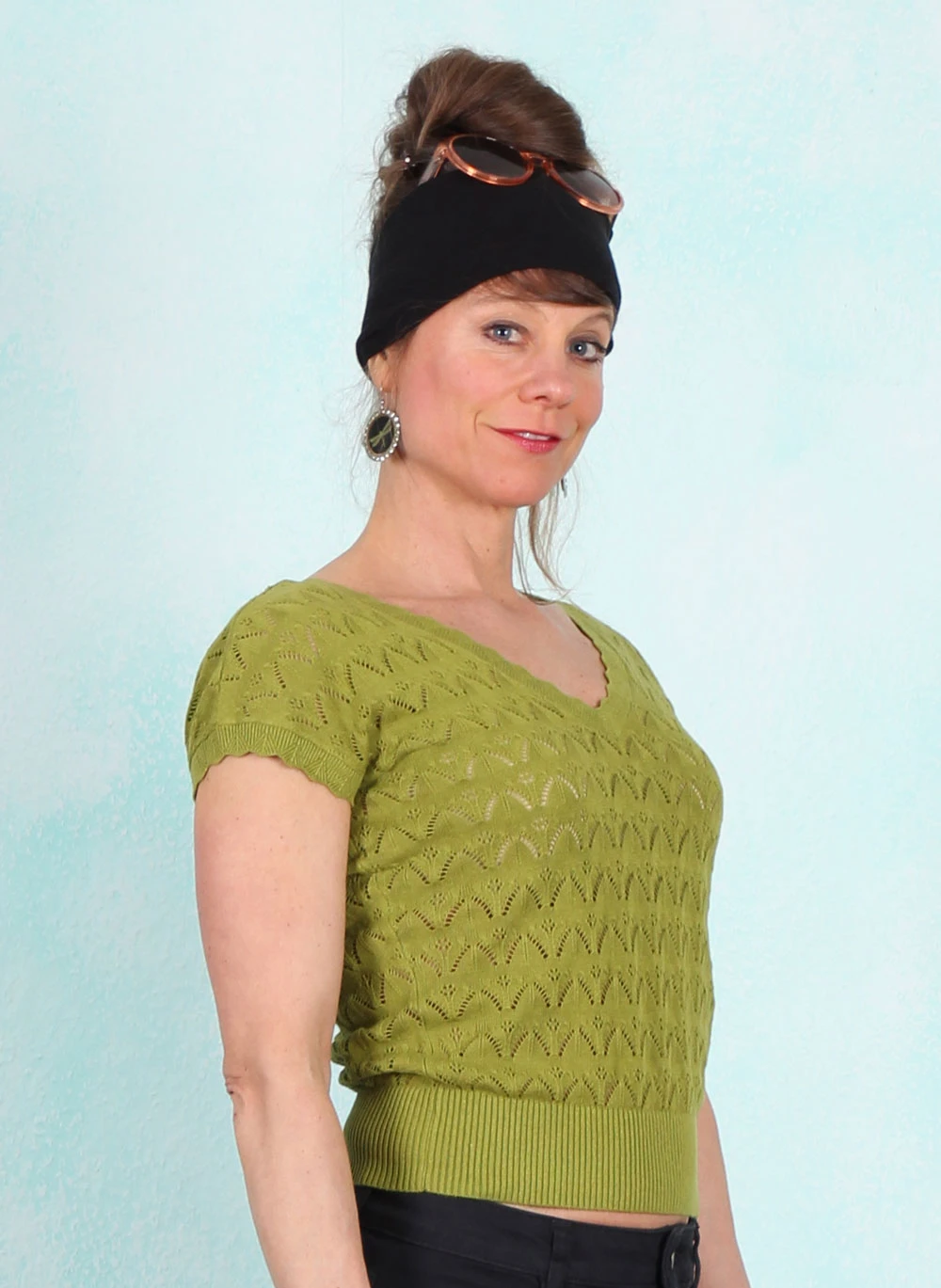 Strickpullover, 07859-261, green - Image 2