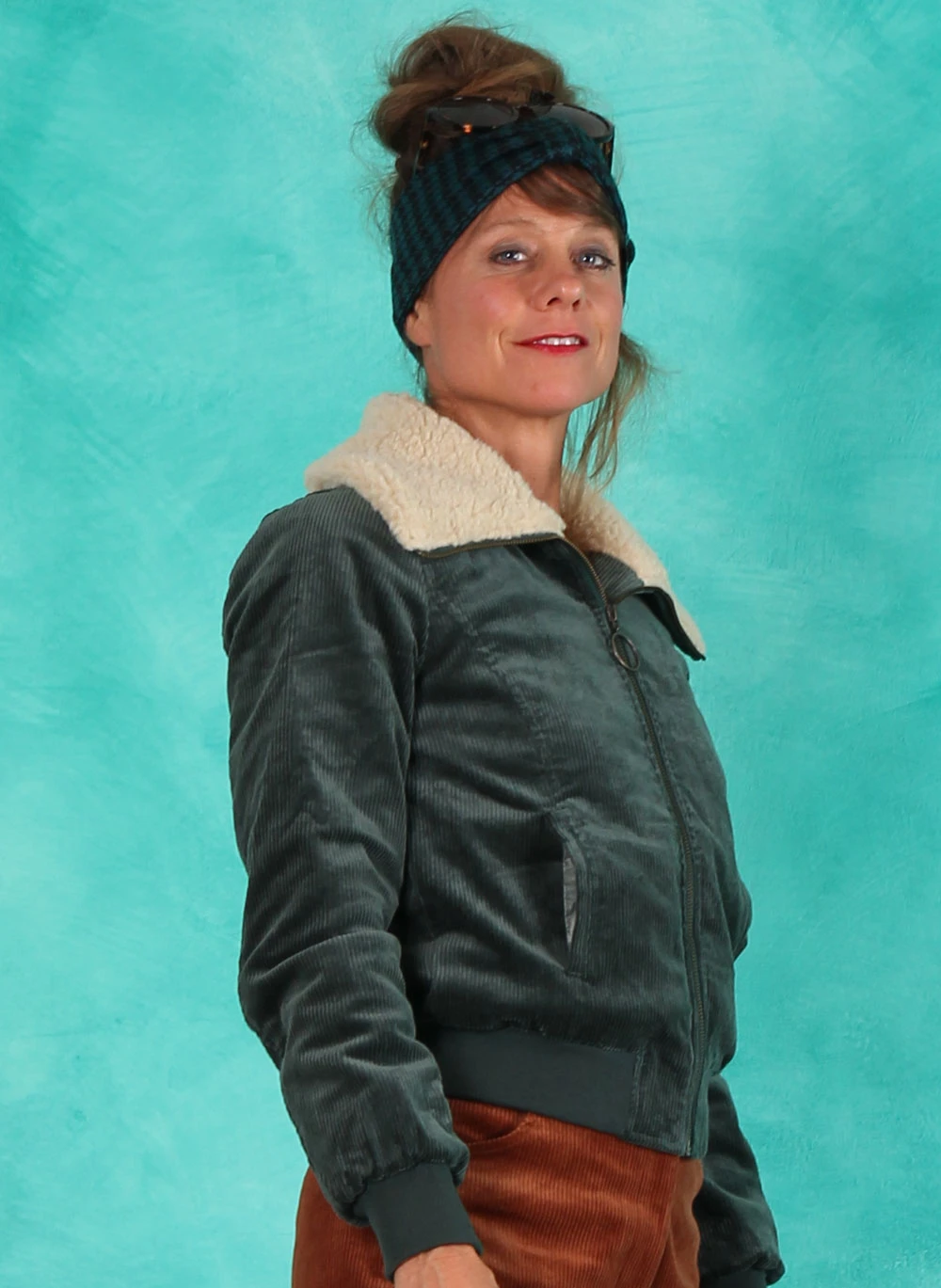 Cord-Jacke, 08476-201, dark-green - Image 3