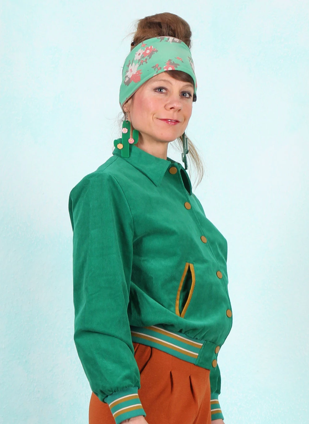 Cord-Jacke, 08626-240, green - Image 2