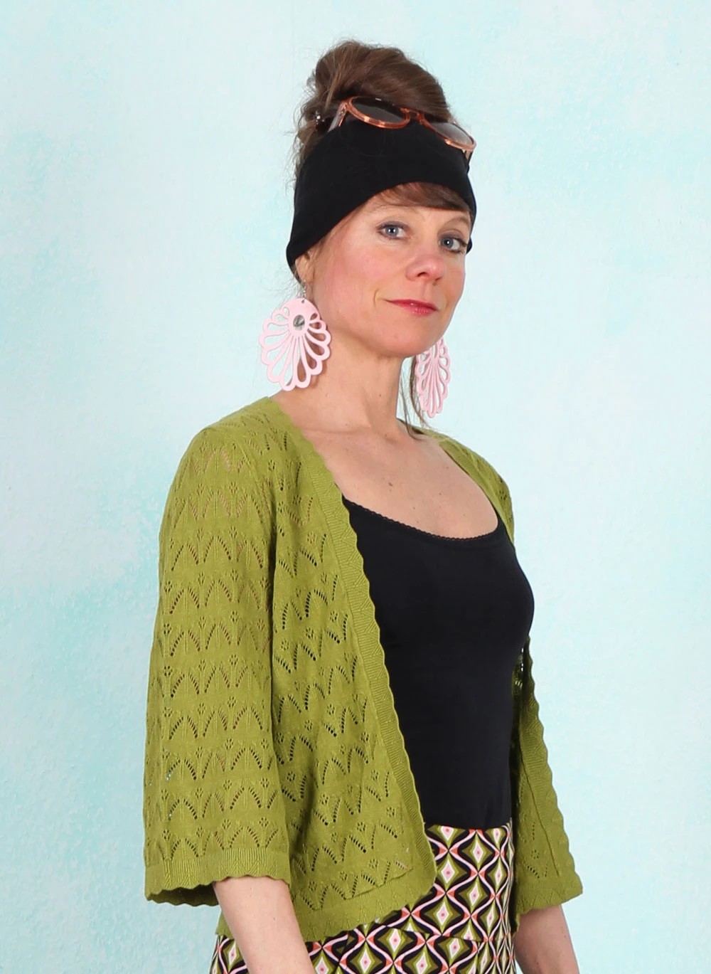 Cardigan, 08765-261, green - Image 2