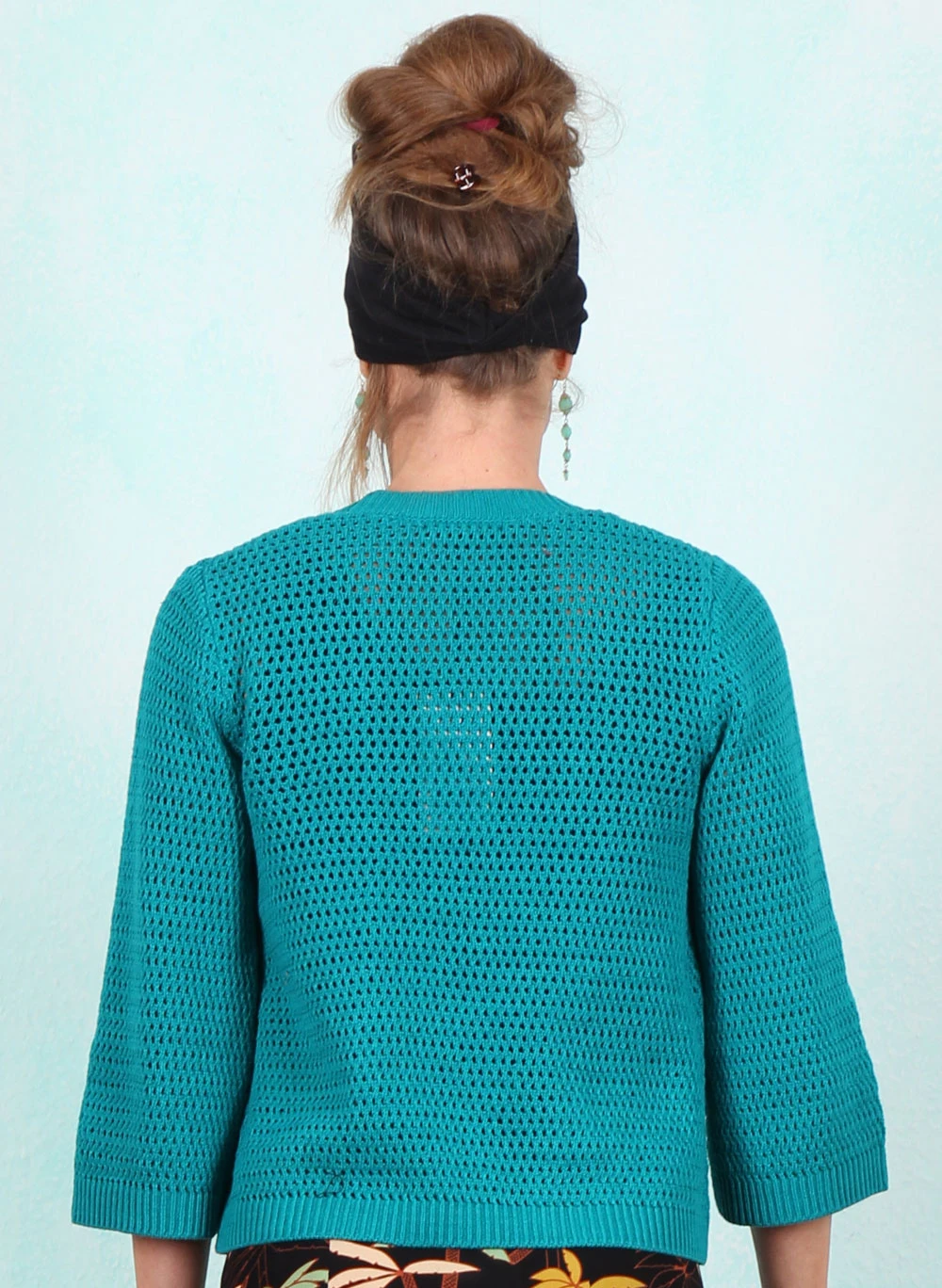 Cardigan, 08767-205, petrol - Image 3