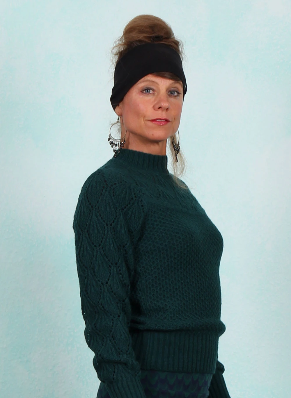 Pullover, 09054-200, petrol - Image 2
