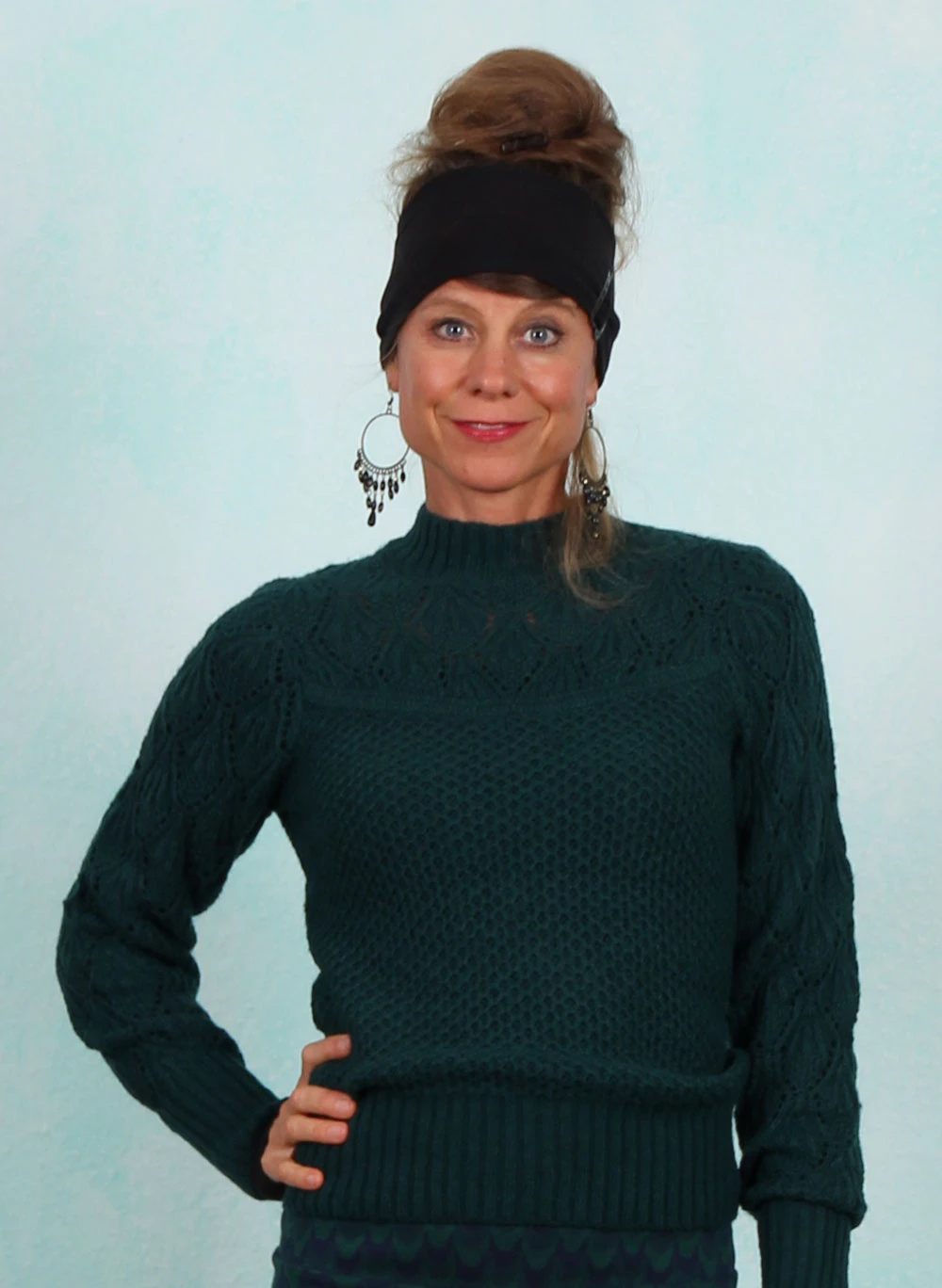 Pullover, 09054-200, petrol - Image 1