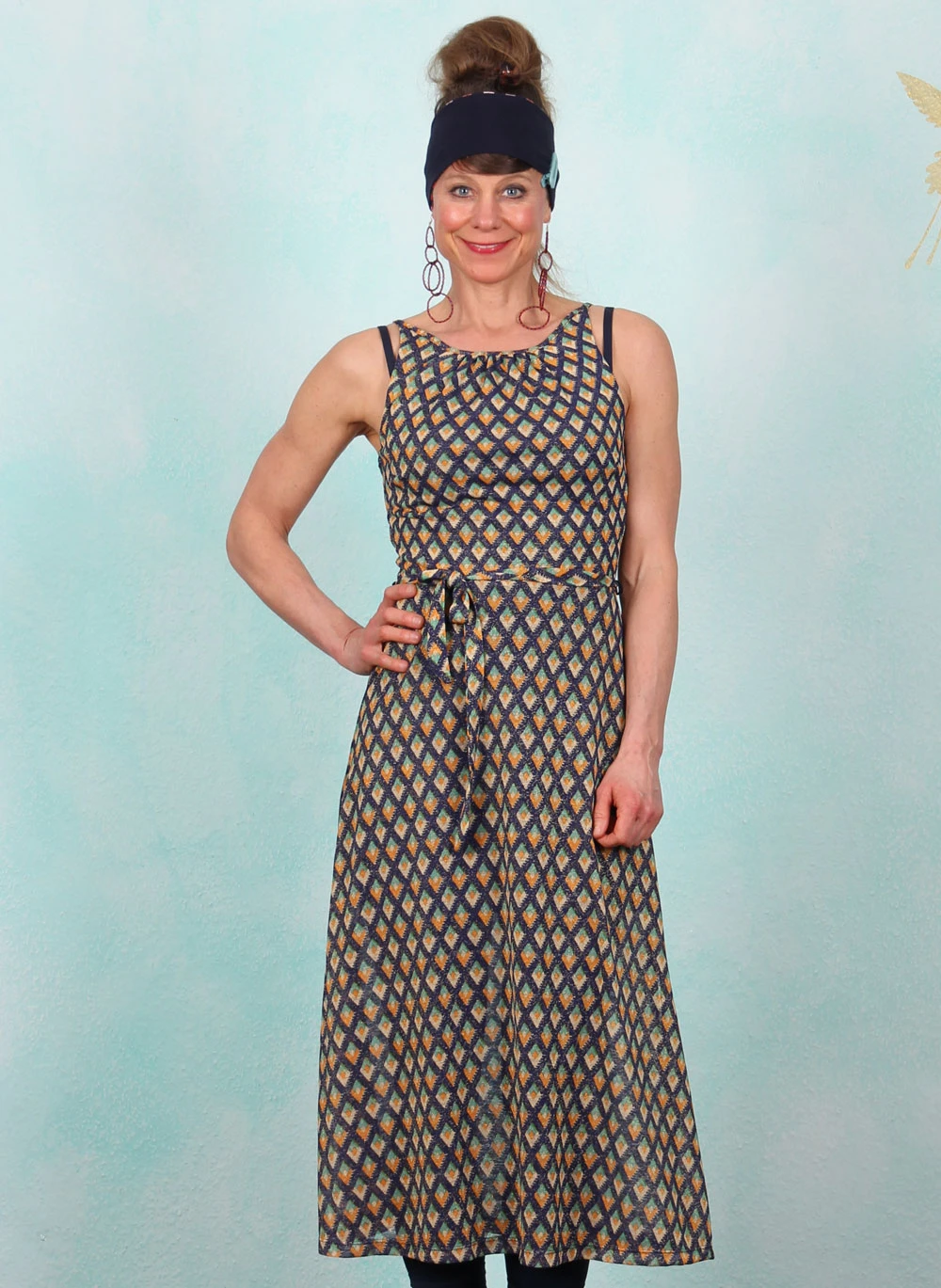 Kleid, 09446-445, blue-multi - Image 1