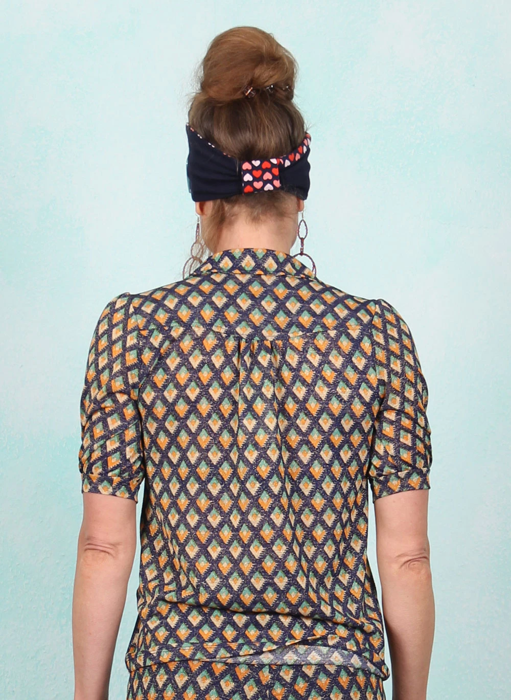 Bluse, 09448-445, blue-multi - Image 3