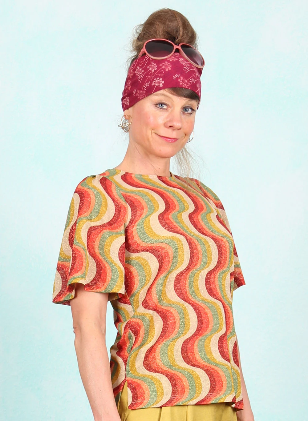 Bluse, 09461-652, sparkling-red-multi - Image 2