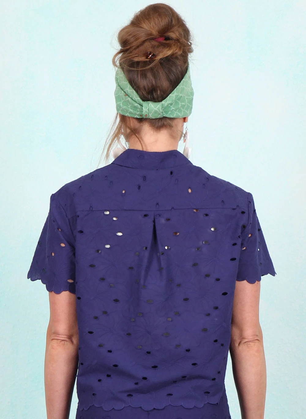 Bluse, 09536-489, blue - Image 3