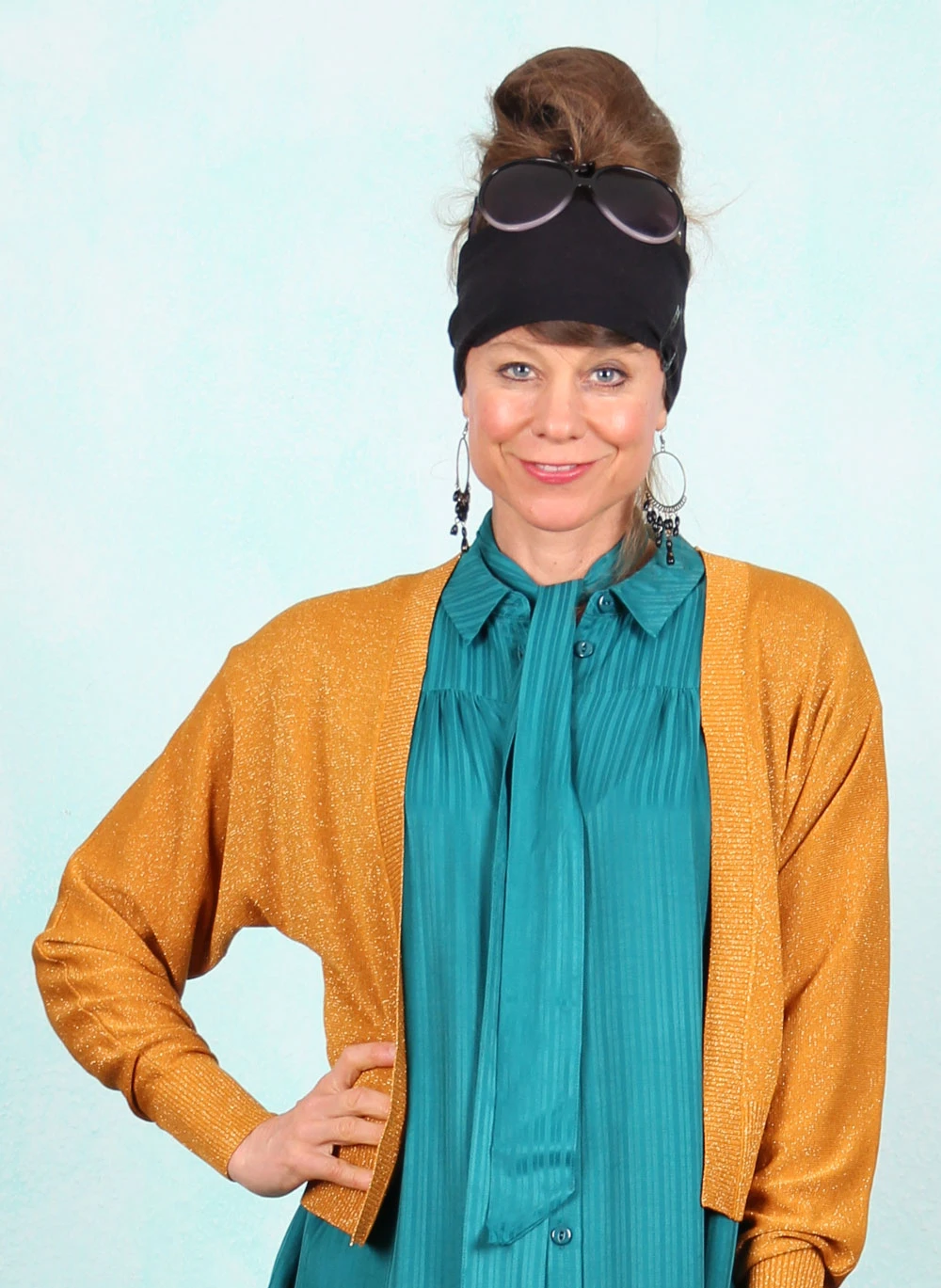 Cardigan, 09668-823, sparkling-gold-orange - Image 1