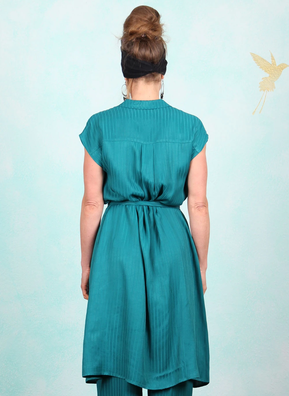 Kleid, 09754-395, petrol - Image 3