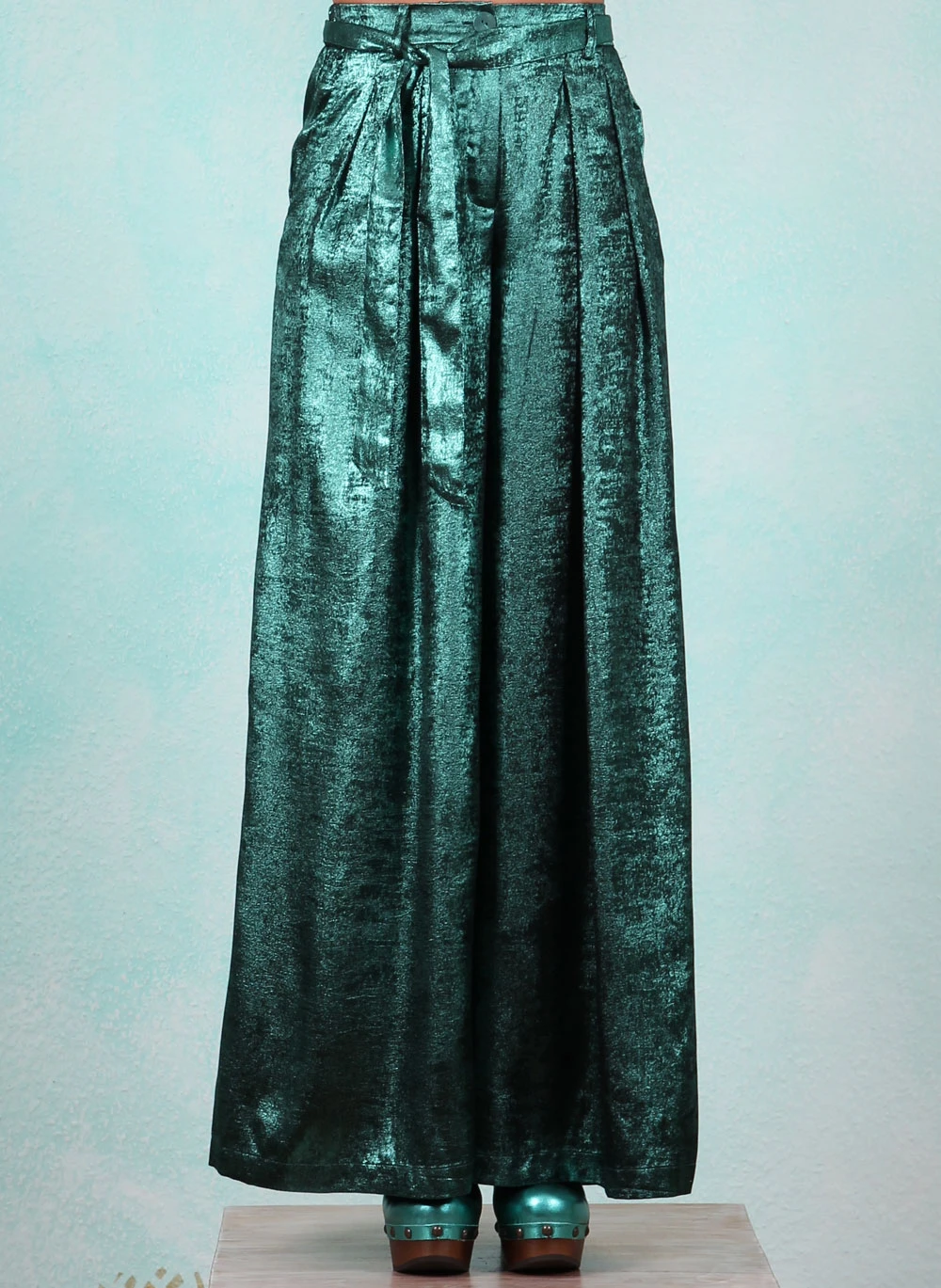 Hose, 10065-357, silver-green - Image 1