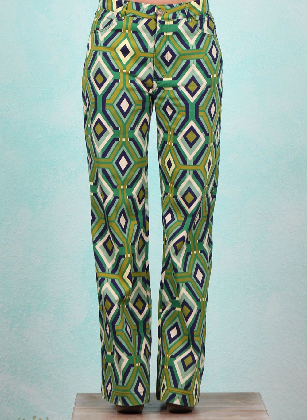 Hose, 10248-489, green-blue - Image 1