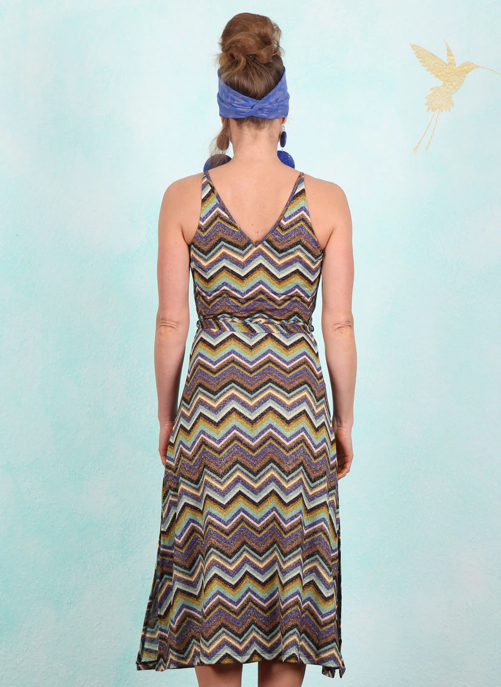 Kleid, 10451-465, sparkling-blue-multi - Image 3