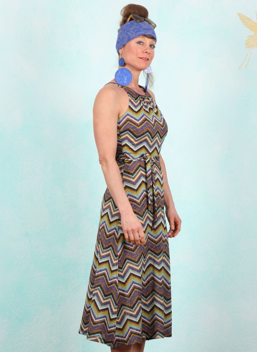 Kleid, 10451-465, sparkling-blue-multi - Image 2