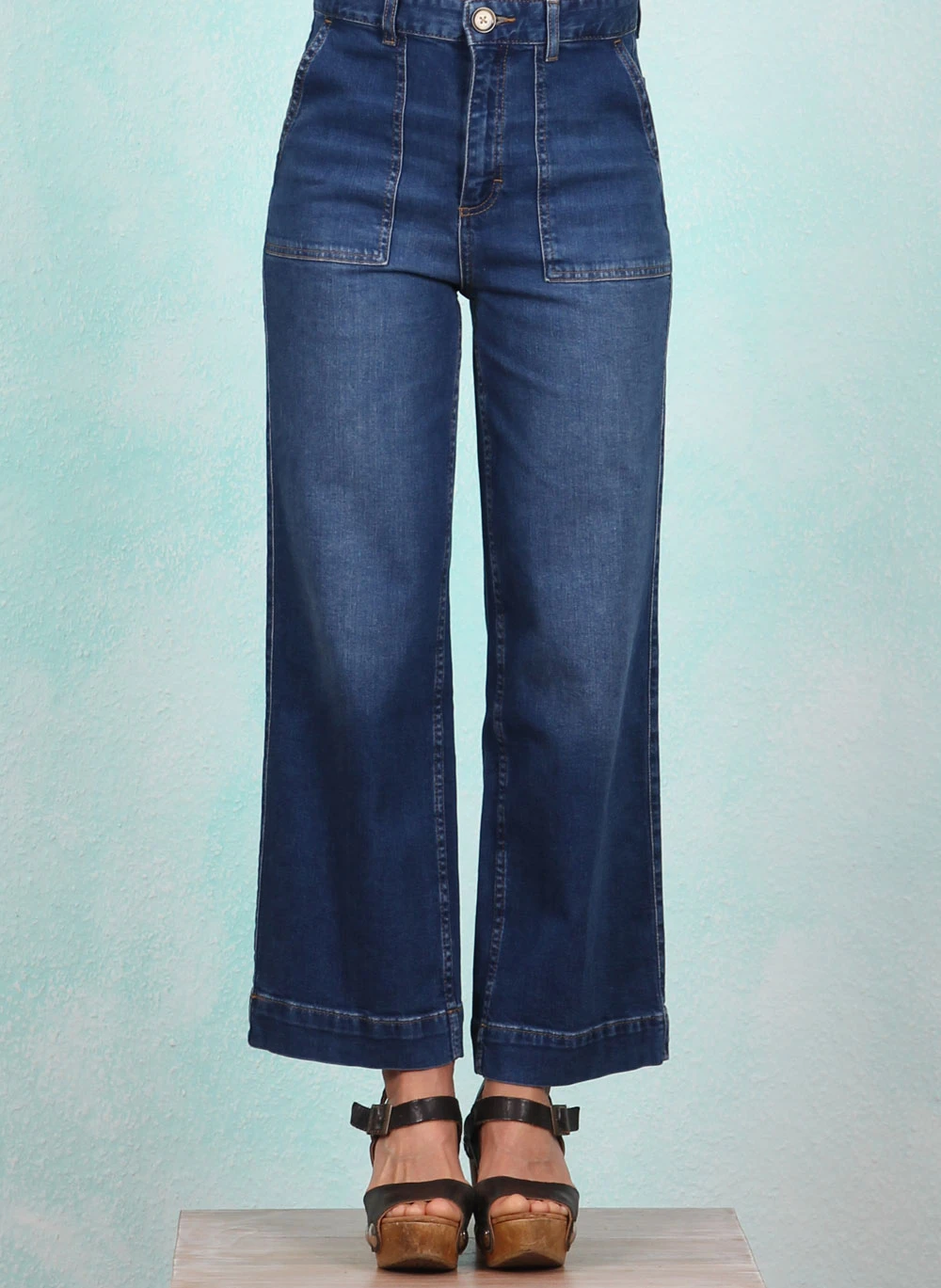 Hose, 10758-460, denim-blue - Image 1