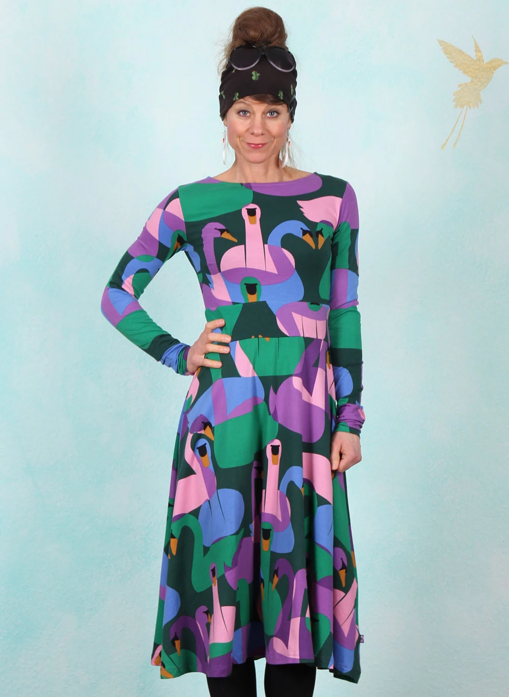 Kleid, 11694-3938, green-multi - Image 1