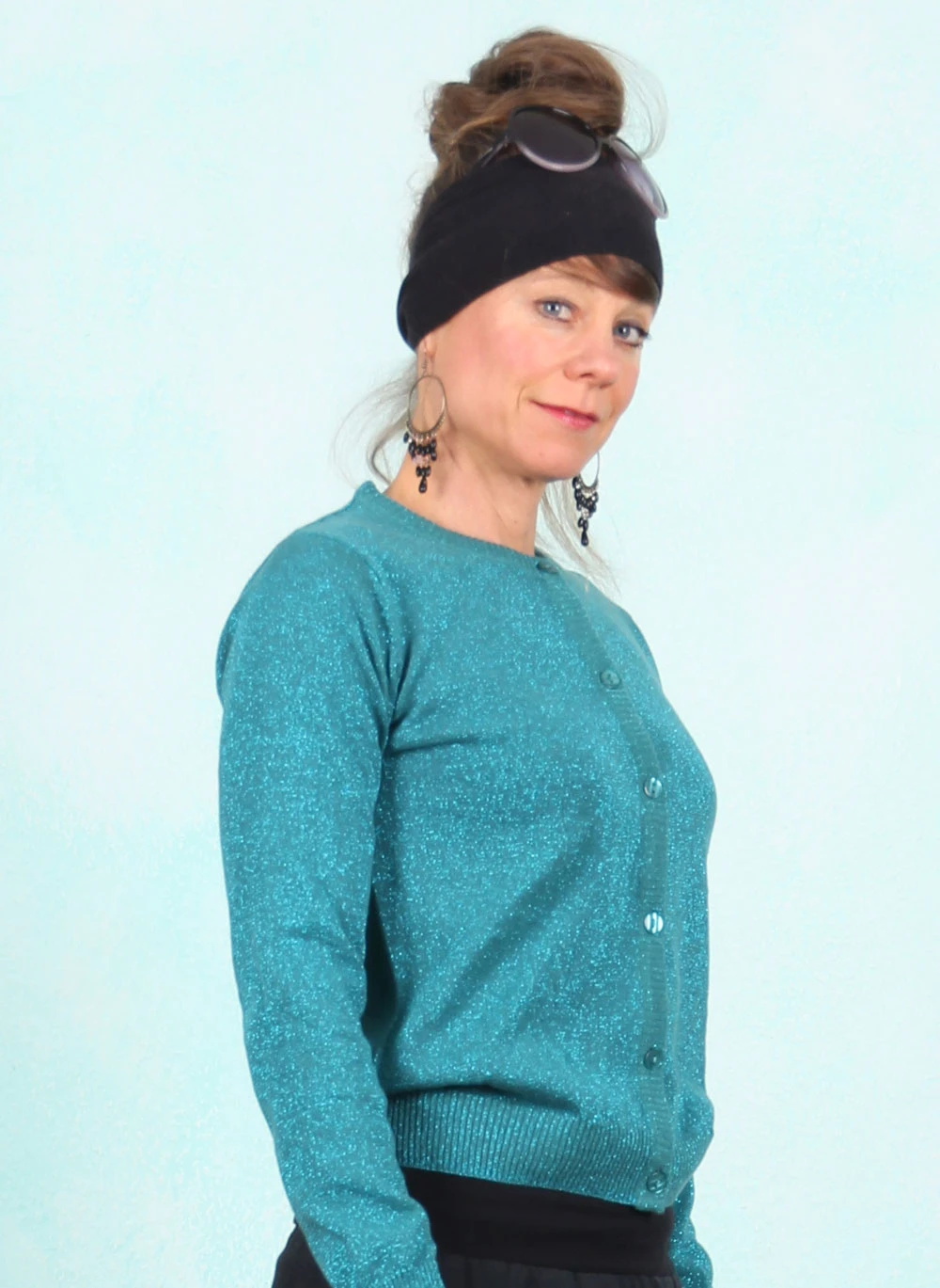 Cardigan, 11893-0035, sparkling-blue-green - Image 2