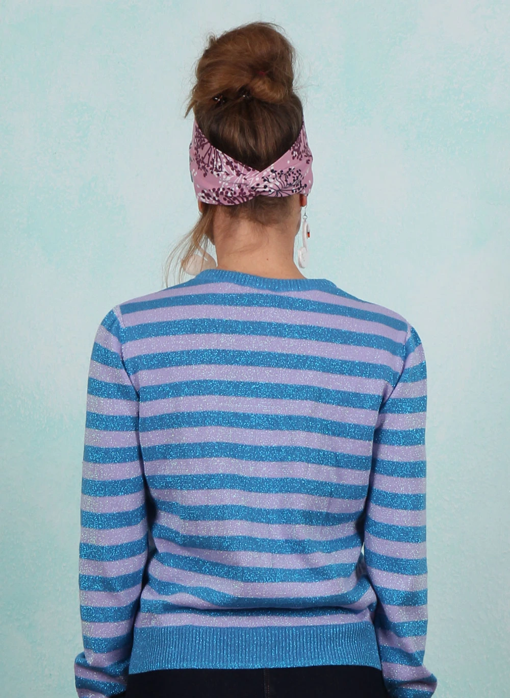 Cardigan, 11893-5361, sparkling-turquoise-light-lilac - Image 3