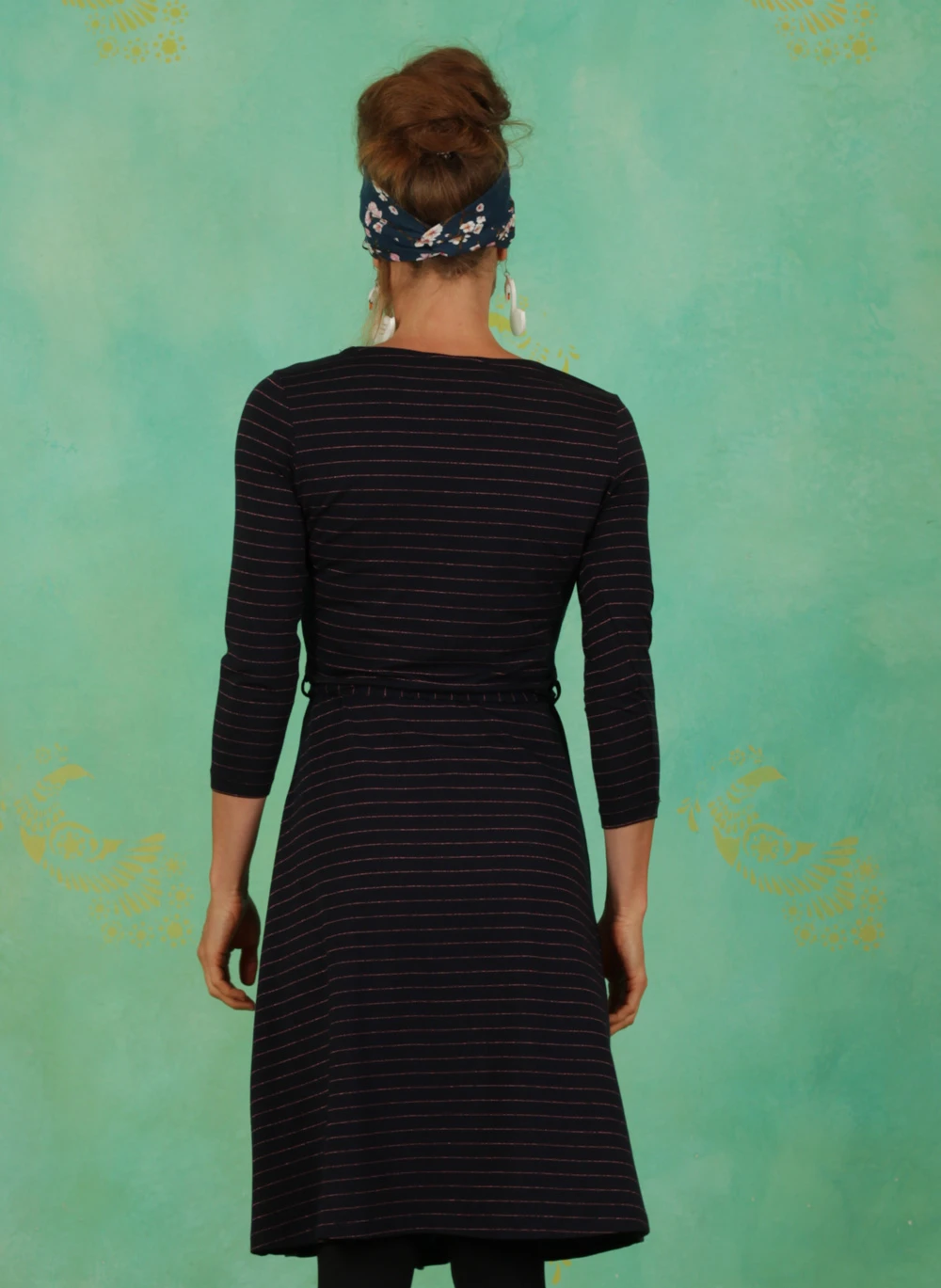 Kleid, 12102B, stripes-blue - Image 3