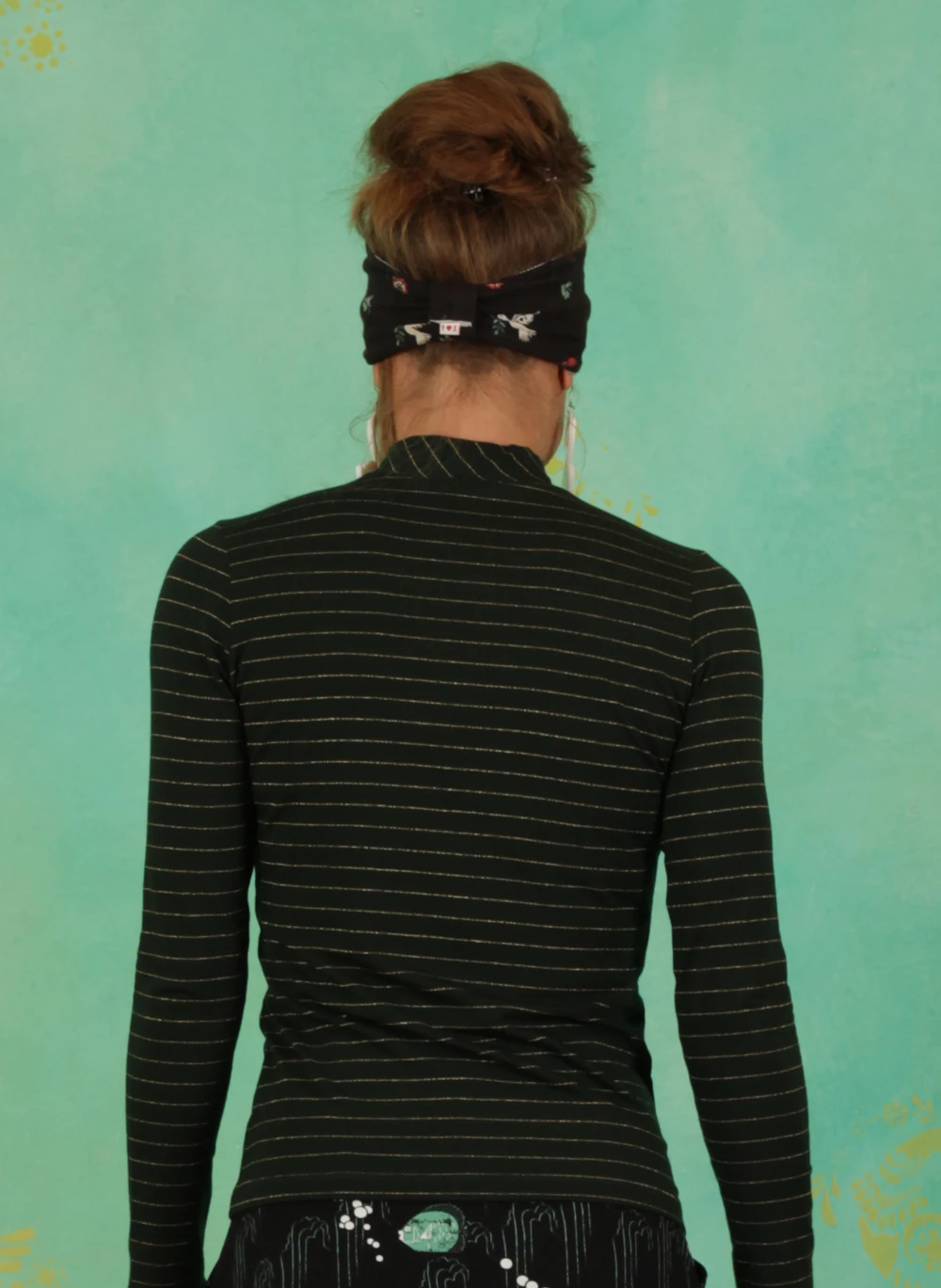Shirt, 12203A, stripes-green - Image 3