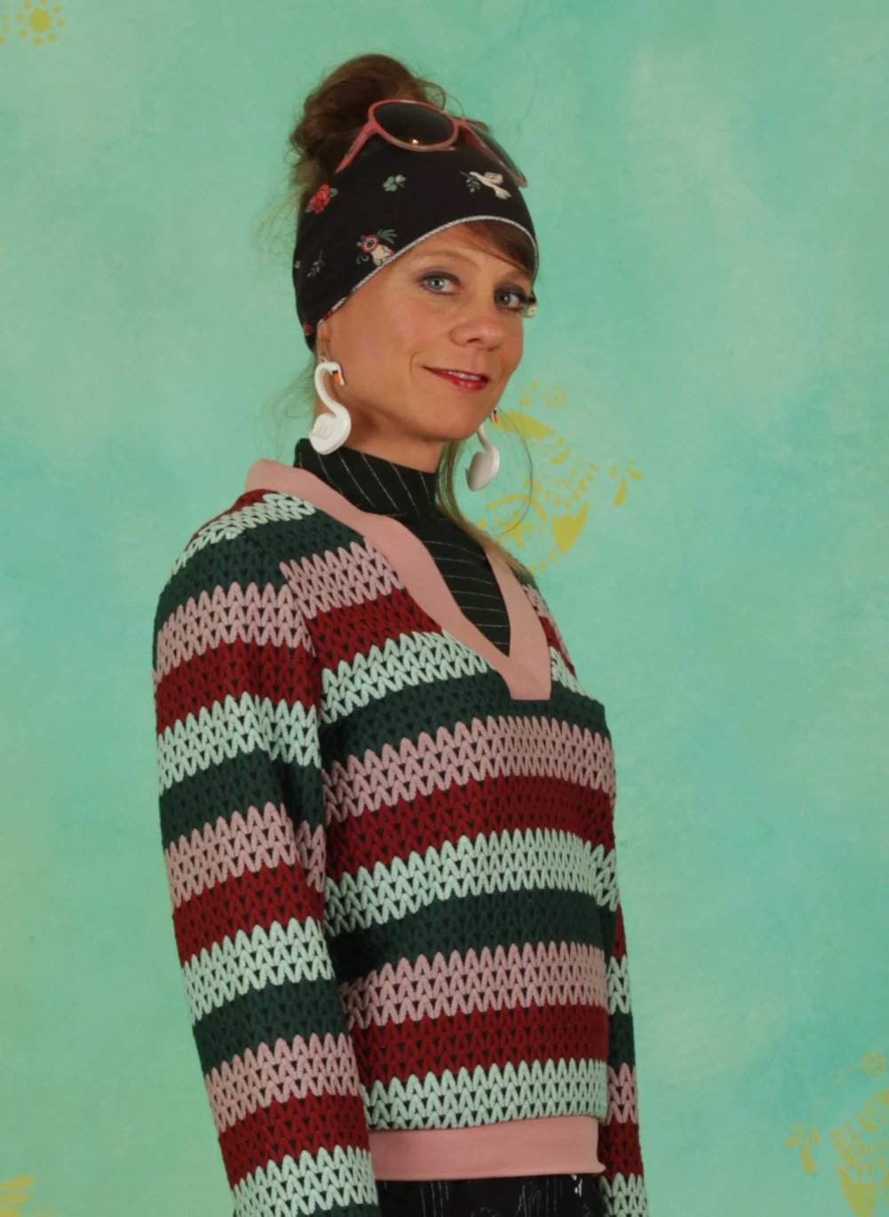 Pullover, 12222, stripes-multi - Image 2
