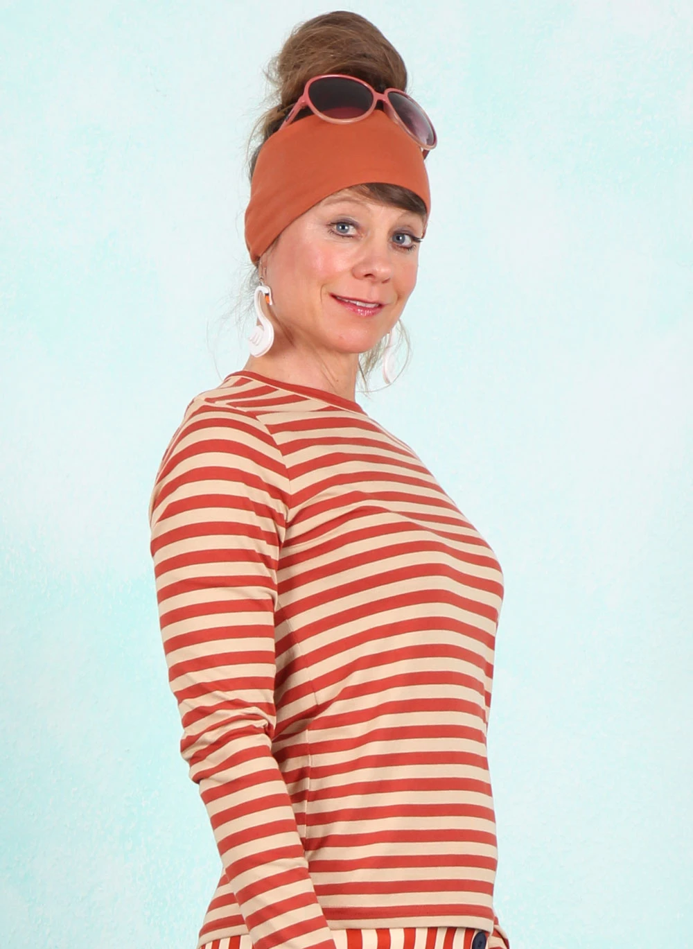Shirt, 12276-0536, rust-beige - Image 2