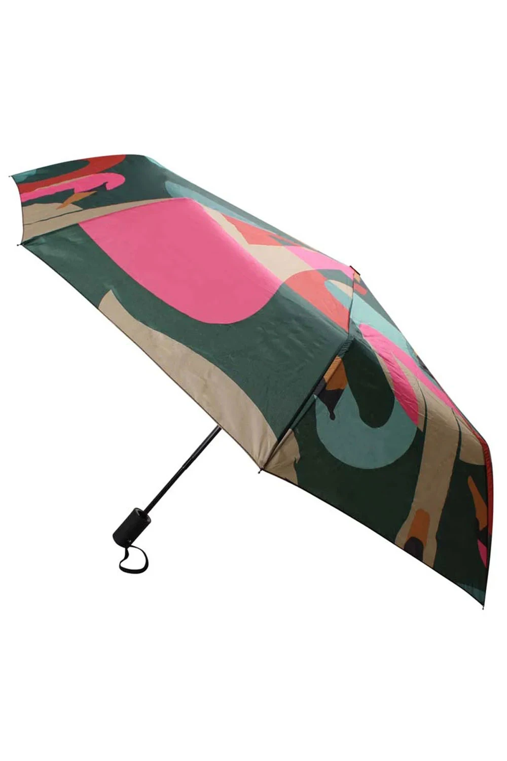 Regenponcho, 12298-0017, dark-green-pink-multi - Image 2
