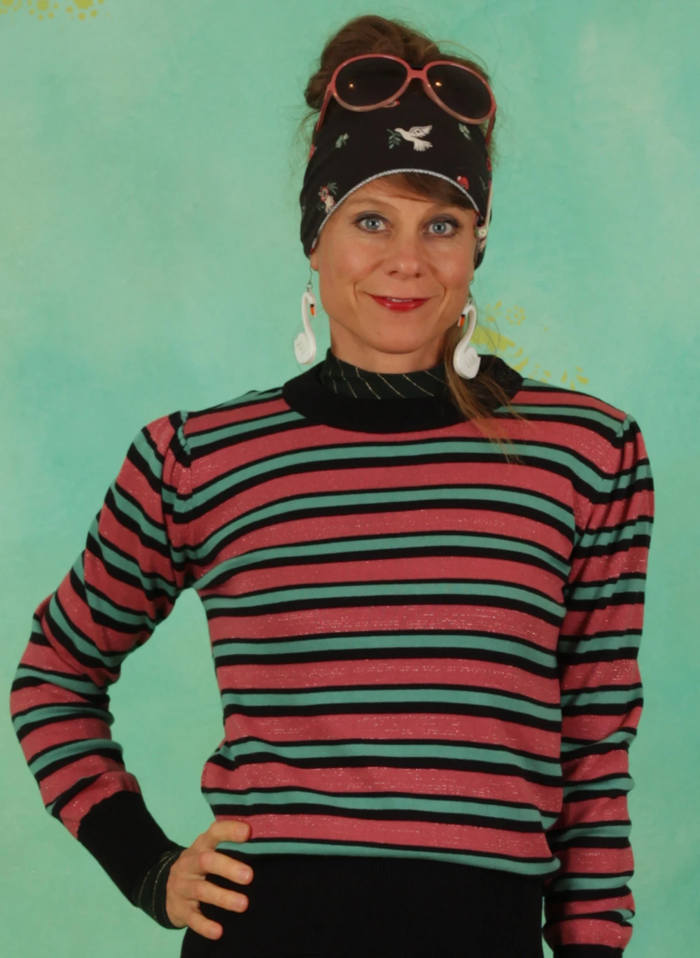Pullover, 12303, stripes-multi - Image 1