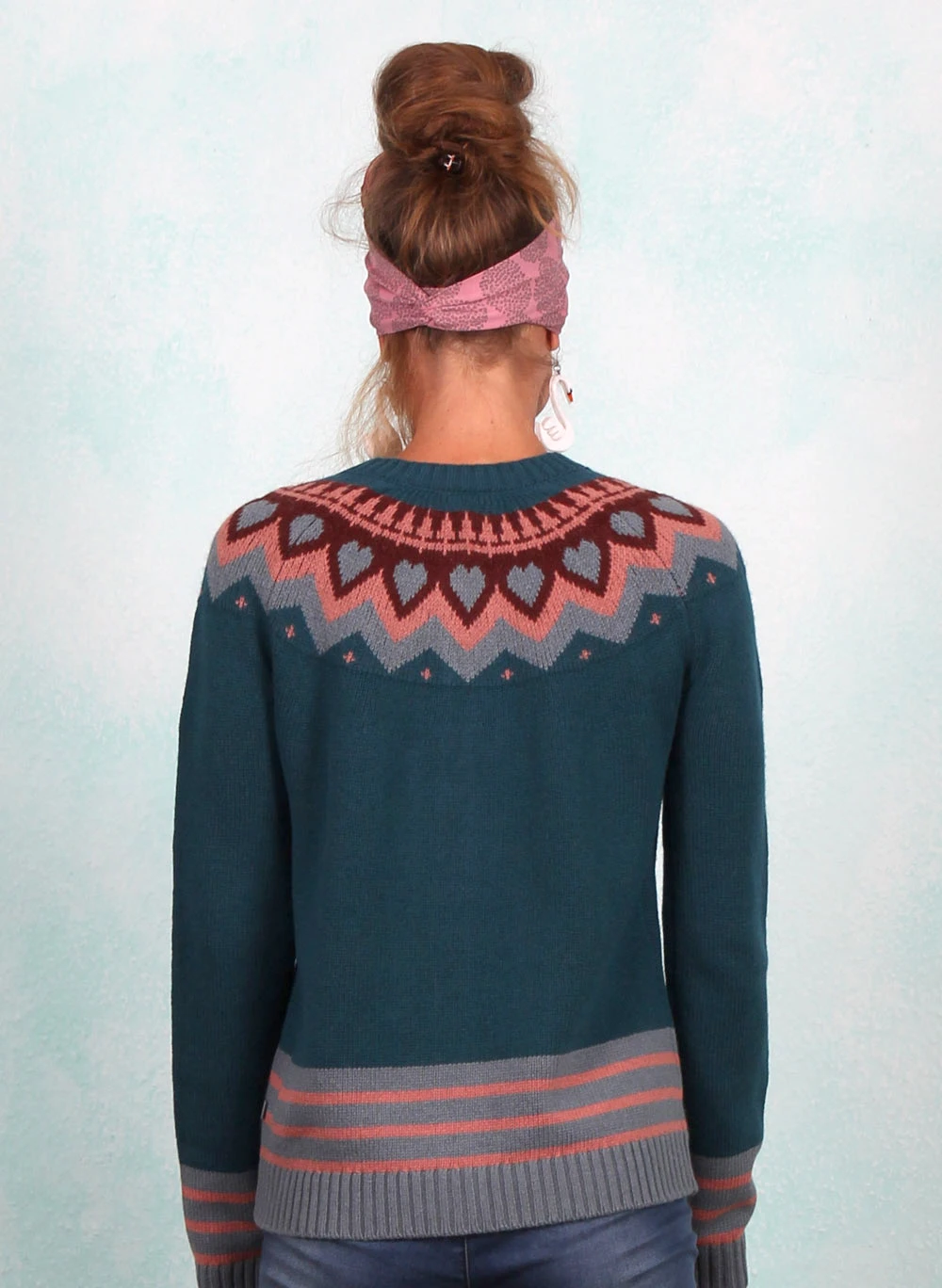 Cardigan, 12356-4249, petrol - Image 3