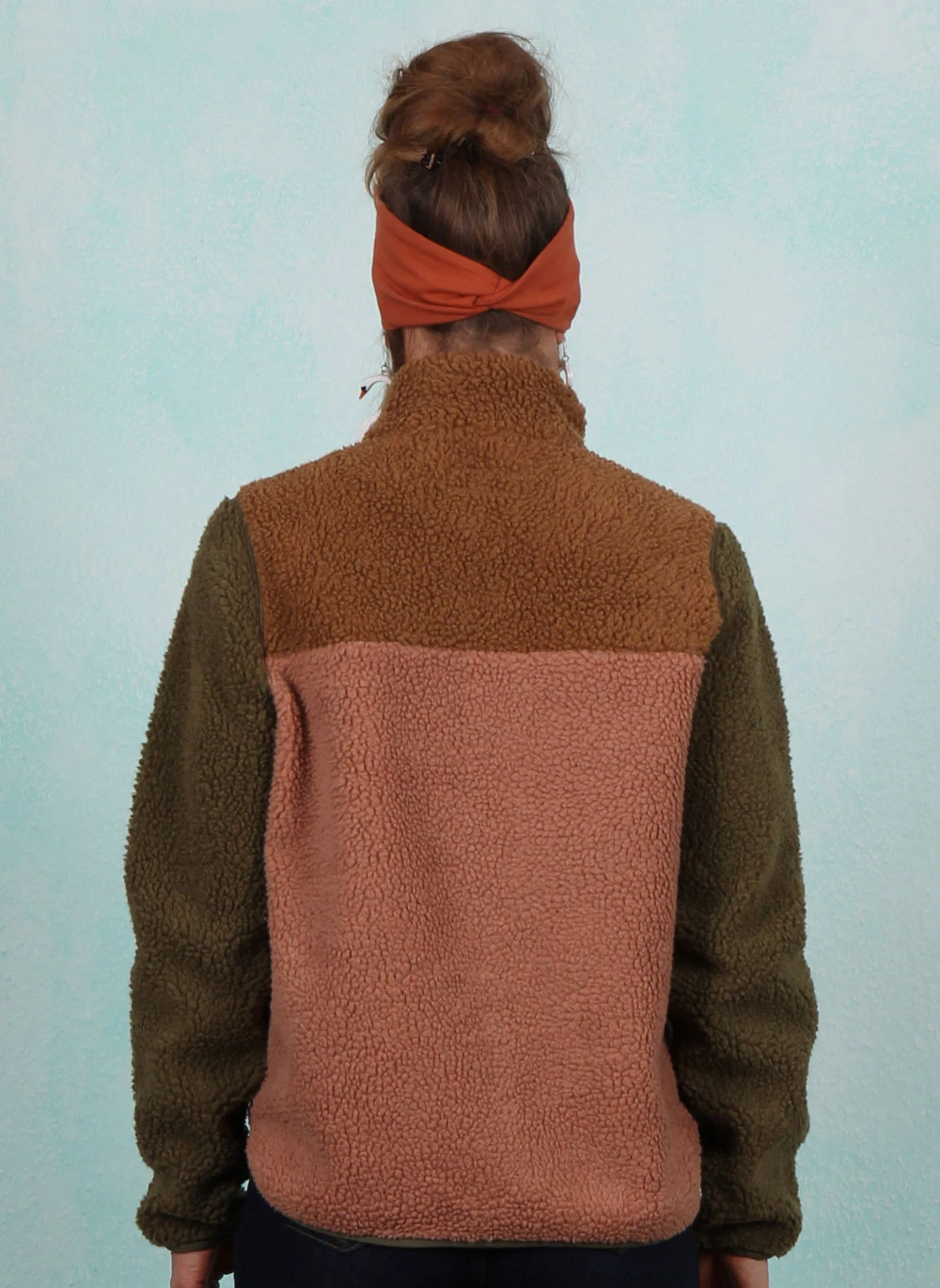 Fleece-Jacke, 39739-9506, green-rose-brown - Image 2