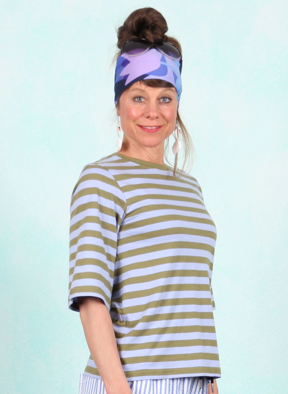 Shirt, 12458-0052, lilac-green - Image 2